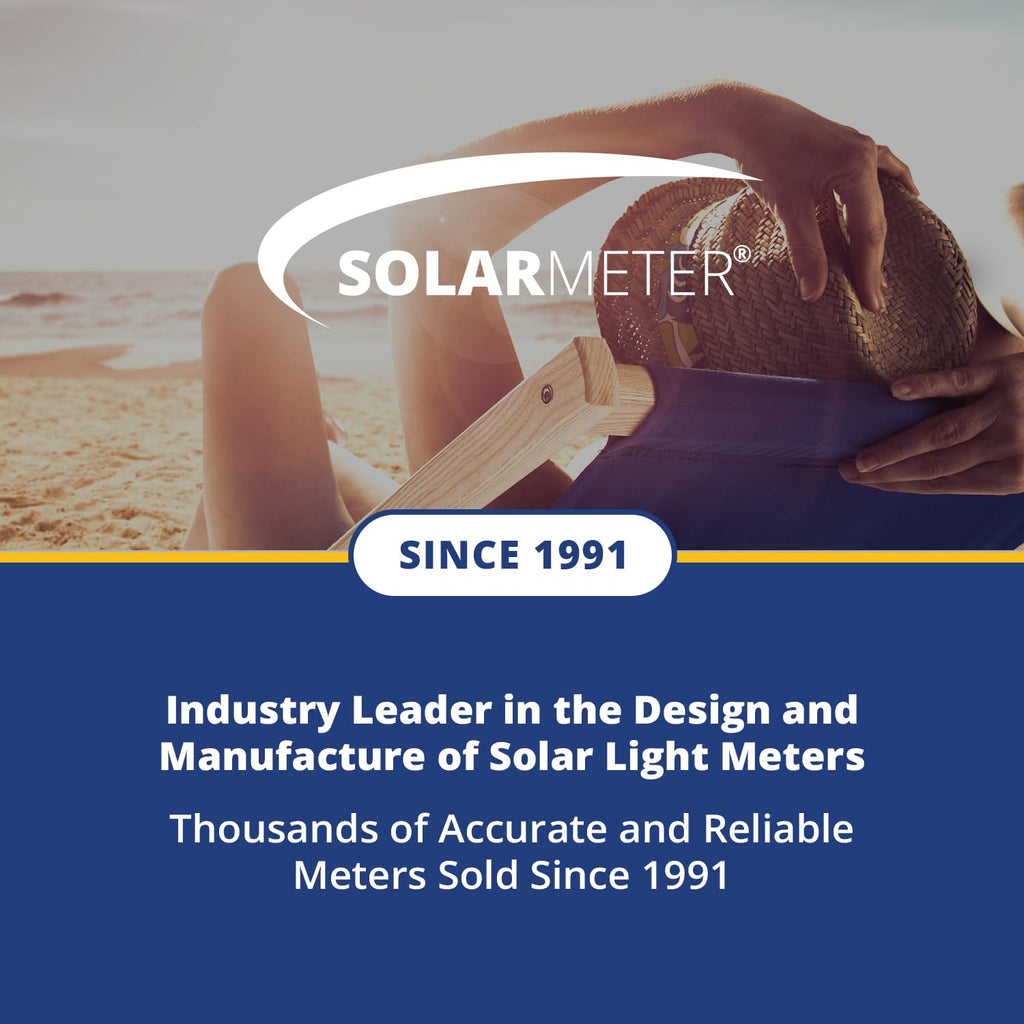 Solarmeter Model 6.4 Digital UVB Meter – Handheld Radiometer for Measuring UVB Radiation (280-320 nm)