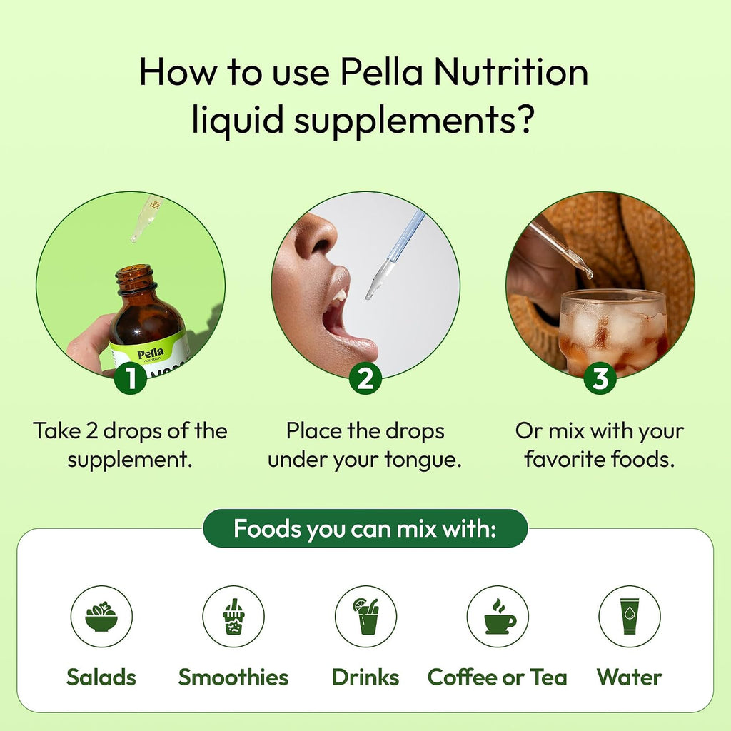 Pella Nutrition Sea Moss Drops con Bladderwrack – Gotas de Musgo Marino Irlandés de Absorción Rápida (Sabor Fresa y Lima, 60 ml)