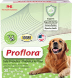 Proflora Probiótico para Perros - Digestión Saludable - Refuerzo del Sistema Inmunológico - Función Intestinal Normal - Salud de Piel y Pelaje - Suplemento para el Tracto Gastrointestinal - 90 Raciones, Paquete de 3