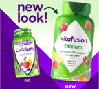 Vitafusion Gomitas de Calcio con Vitamina D3, 100 Gomitas (Paquete de 2)
