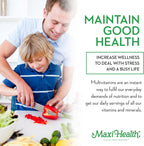 Maxi Health Multivitamínico Masticable con Hierro - 90 Comprimidos - Sabor Cereza