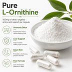 Dr Clark L-Ornitina 500mg - 100 Cápsulas de Gelatina - Suplemento de Aminoácido Puro