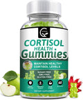 Gominolas de Cortisol Sin Azúcar, 9-en-1 para Mujer con Magnesio, Ashwagandha, Rodiola, Fosfatidilserina, L-Teanina, Pimienta Negra, Vitamina C y B6