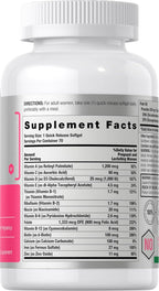 Horbäach Women's Prenatal Multivitamin with DHA, Iron and Folic Acid - 70 Softgels