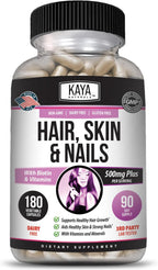 Kaya Naturals Biotina con Vitaminas para Cabello, Piel y Uñas