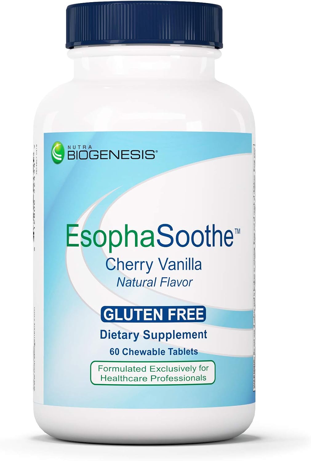 Nutra BioGenesis EsophaSoothe - Comprimidos Masticables para el Esófago con Magnesio, Potasio y Calcio (60 uds)