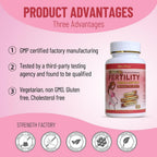 Wins Town Fertility Tablets - Vitaminas Prenatales para Mujer, 60 Comprimidos