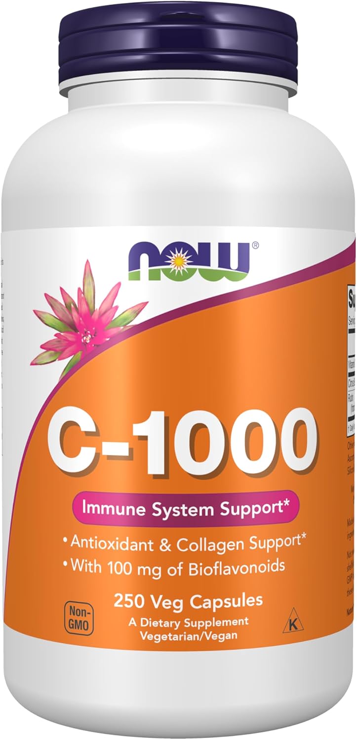 Vitamina C-1000 con Bioflavonoides - 250 Cápsulas Vegetales - NOW Foods