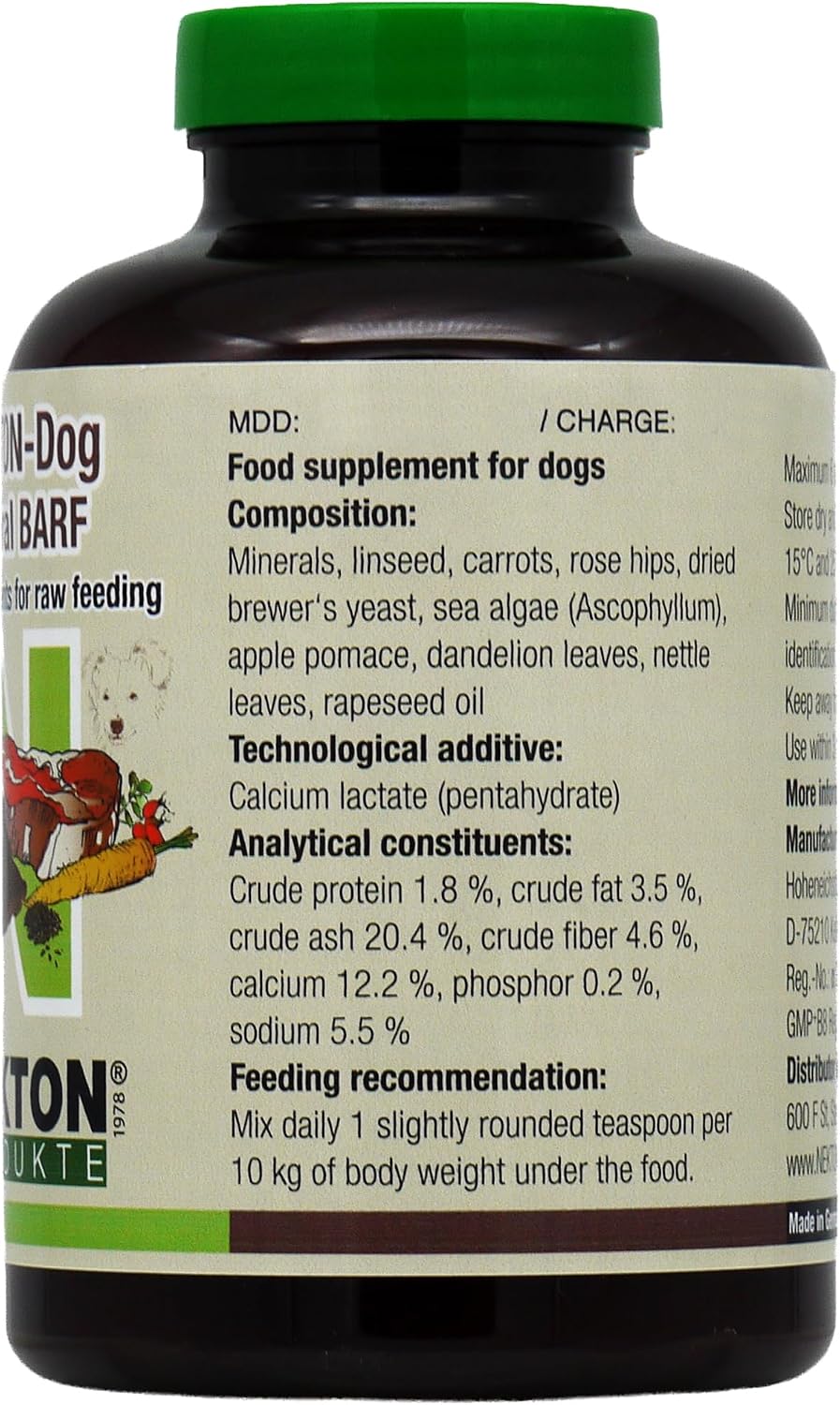 Nekton-Dog Natural Barf Suplemento Alimenticio para Dieta BARF 350g