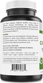 Brieofood Cat's Claw 1000 mg por dosis - 240 cápsulas - Non-GMO, sin gluten