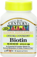 Biotina 5000 μg Cápsulas - 330 Cápsulas (3 Botes)