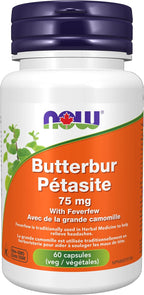 Now Foods Extracto de Petasita 75 mg, 60 Cápsulas Veganas