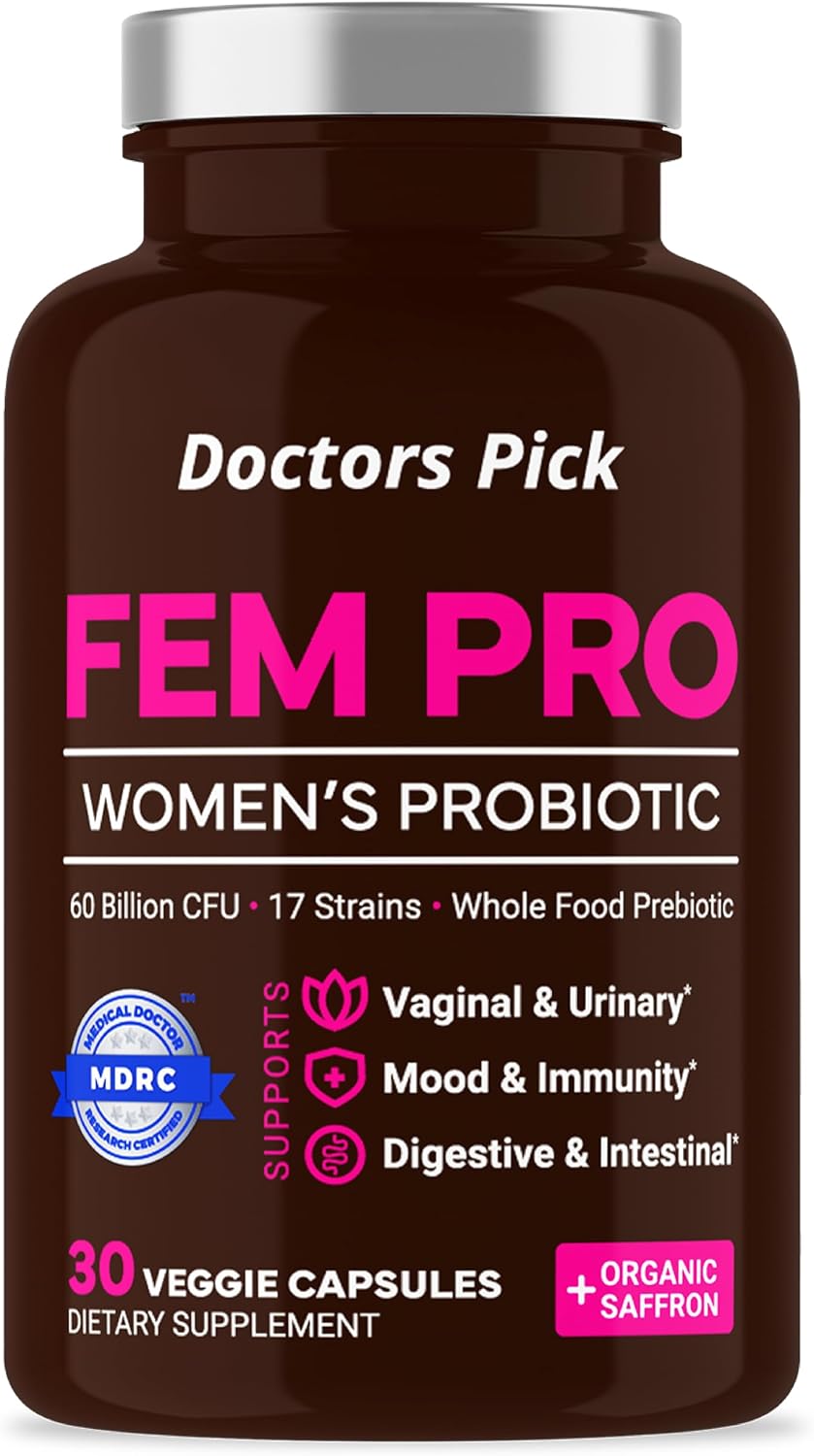 Doctors Pick Fem Pro Probióticos para Mujeres – 60 Cápsulas Veganas