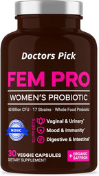 Doctors Pick Fem Pro Probióticos para Mujeres – 60 Cápsulas Veganas