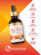 Carlyle Vitamina D3 K2 Gotas | 59 ml | Suplemento MK-7