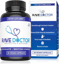 Rave Doctor 5 HTP Supplement – Complemento Alimenticio con 5-HTP, Vitaminas y Antioxidantes (Vegano)