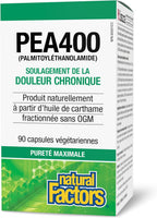Natural Factors PEA400 - Palmitoylethanolamide Puro, 90 Cápsulas