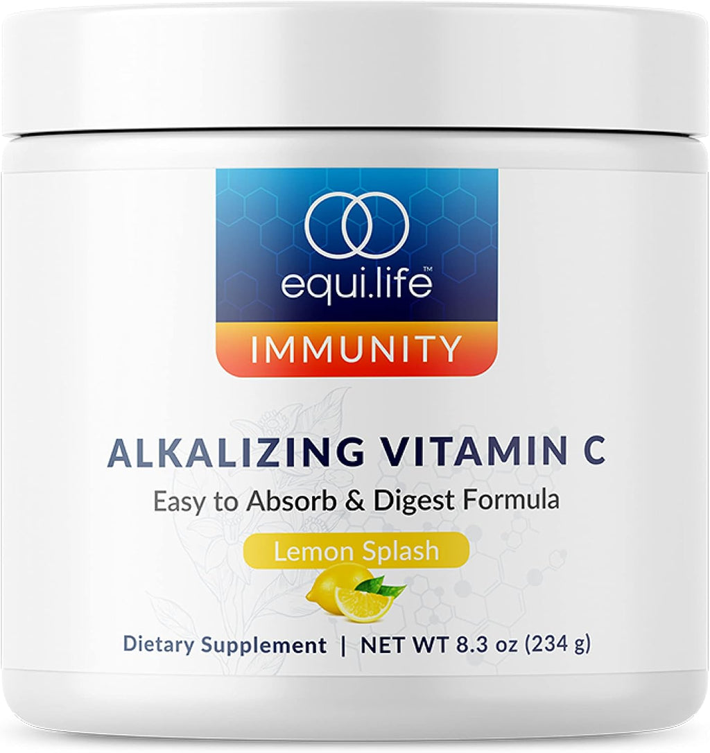 Equilife Alkalizing Vitamin C Supplement, Lemon Splash, 30 Servings | 2500 mg por ración