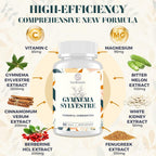 Sundhedsliv 16 en 1 Gymnema Sylvestre con Berberina, Canela y Melón Amargo - 2100 mg - 90 Cápsulas Veganas