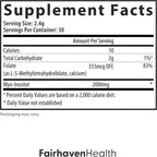 Fairhaven Health Folato y Myo-Inositol en Polvo - 30 Sobres