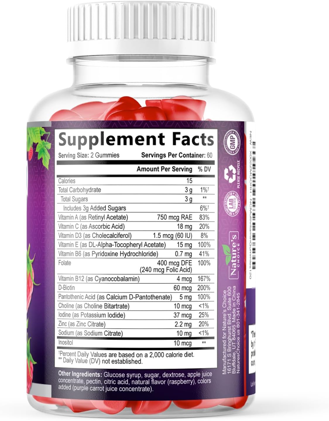 Nature's Choice Multivitamin Gummies for Adults, 120 Gummies