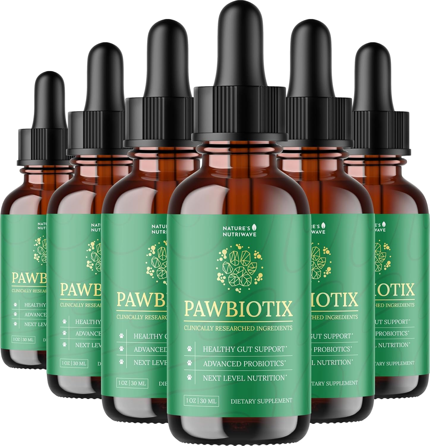 Pawbiotix Probióticos Líquidos para Perros – 1 oz (Suministro para 3 Meses) – Sabor Beacon – Fórmula Original