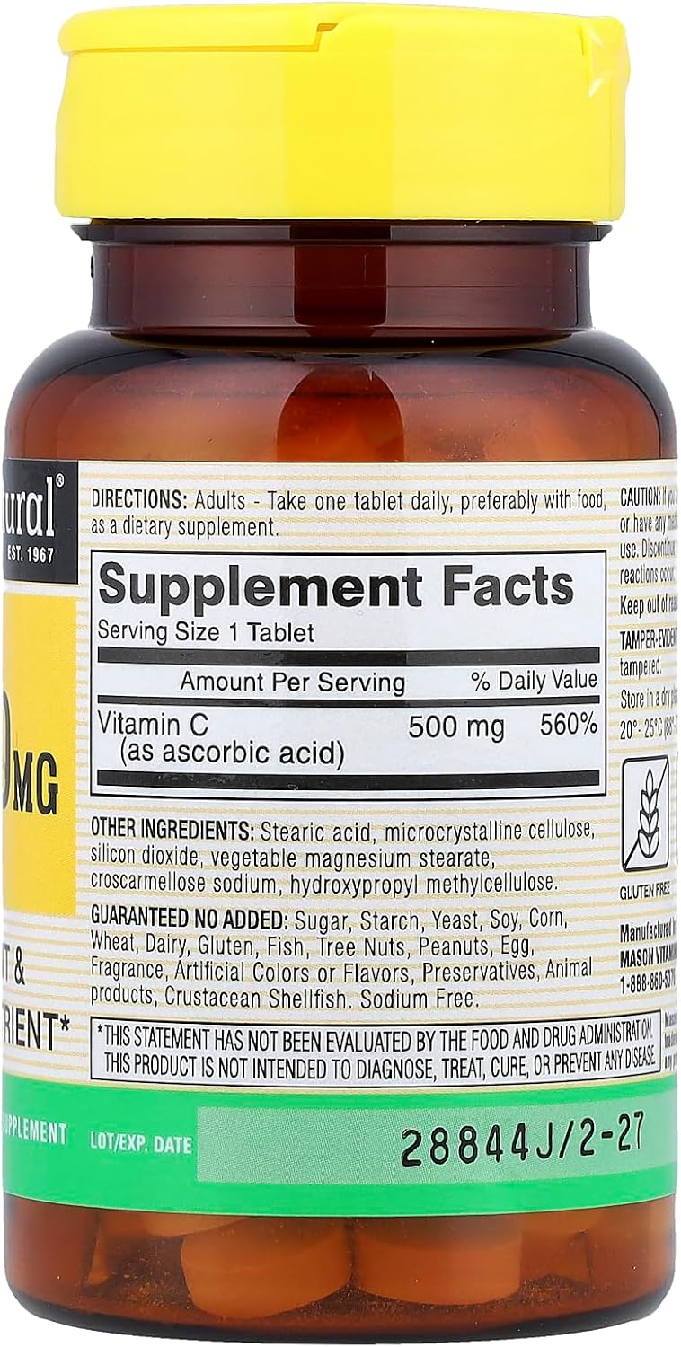 Mason Natural C 500mg - 100 Comprimidos