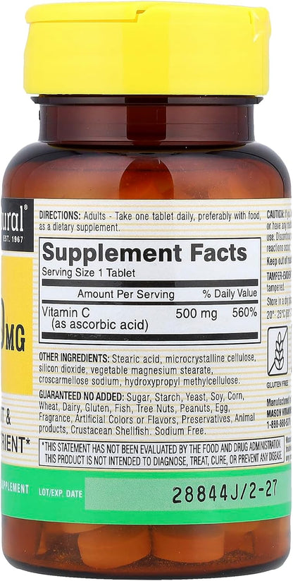 Mason Natural C 500mg - 100 Comprimidos – Image 2