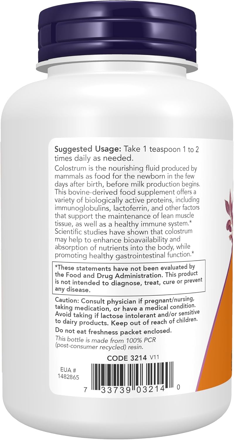 NOW Foods Colostrum Powder, 85 g (3 oz)