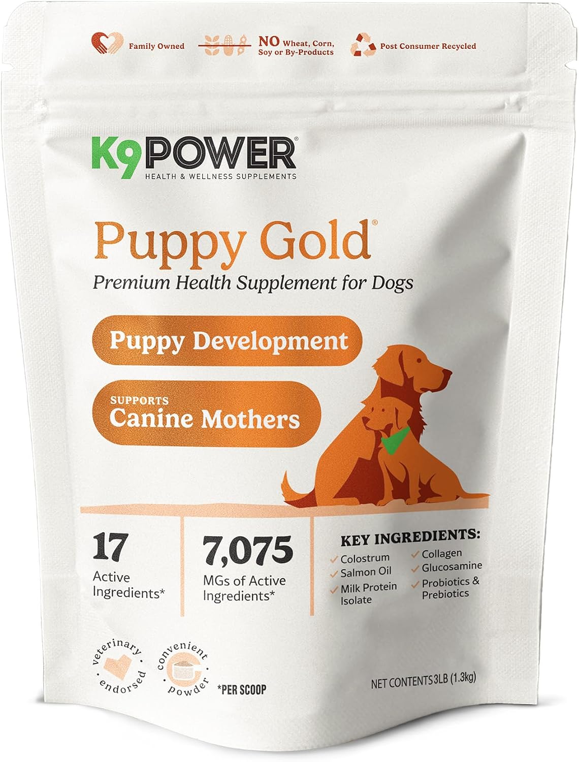 K9Power Total K9 – Polvo Multivitamínico 11 en 1 para Perros