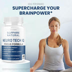 (3 Pack) Neuro Tech IQ Brain Supplement Neurotech Iq Focus Formula Pills (180 Capsules)