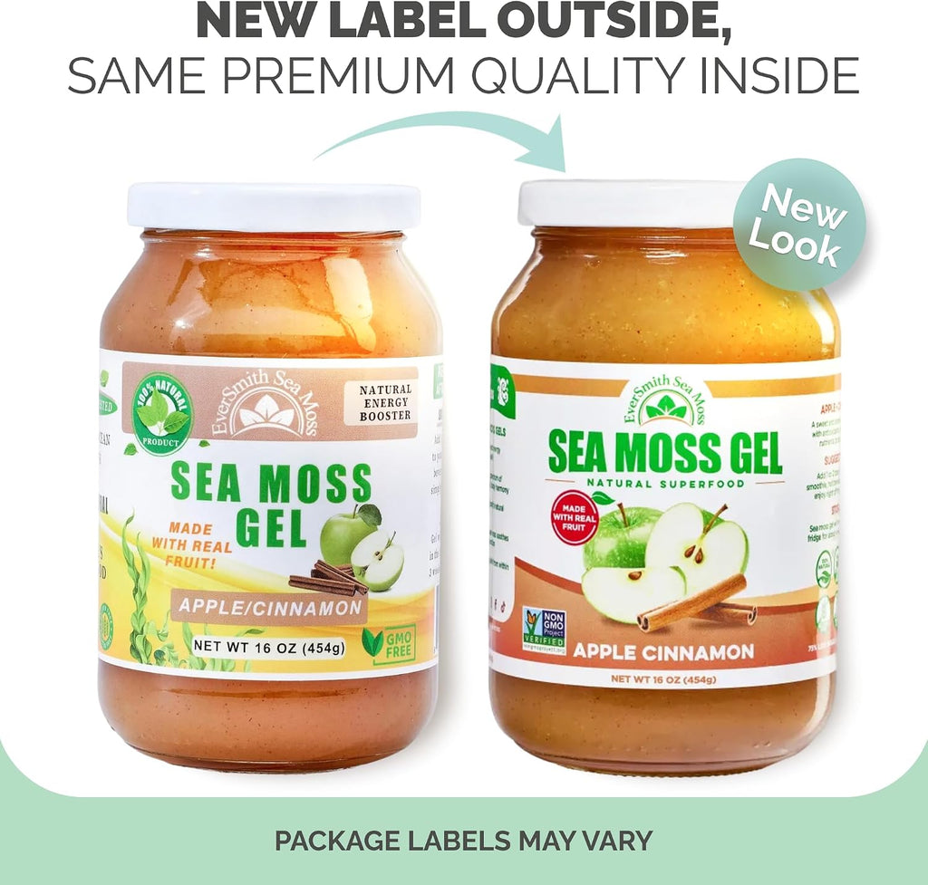EverSmith Organics - Gel de Musgo Marino Silvestre Irish | Sabor Manzana Canela