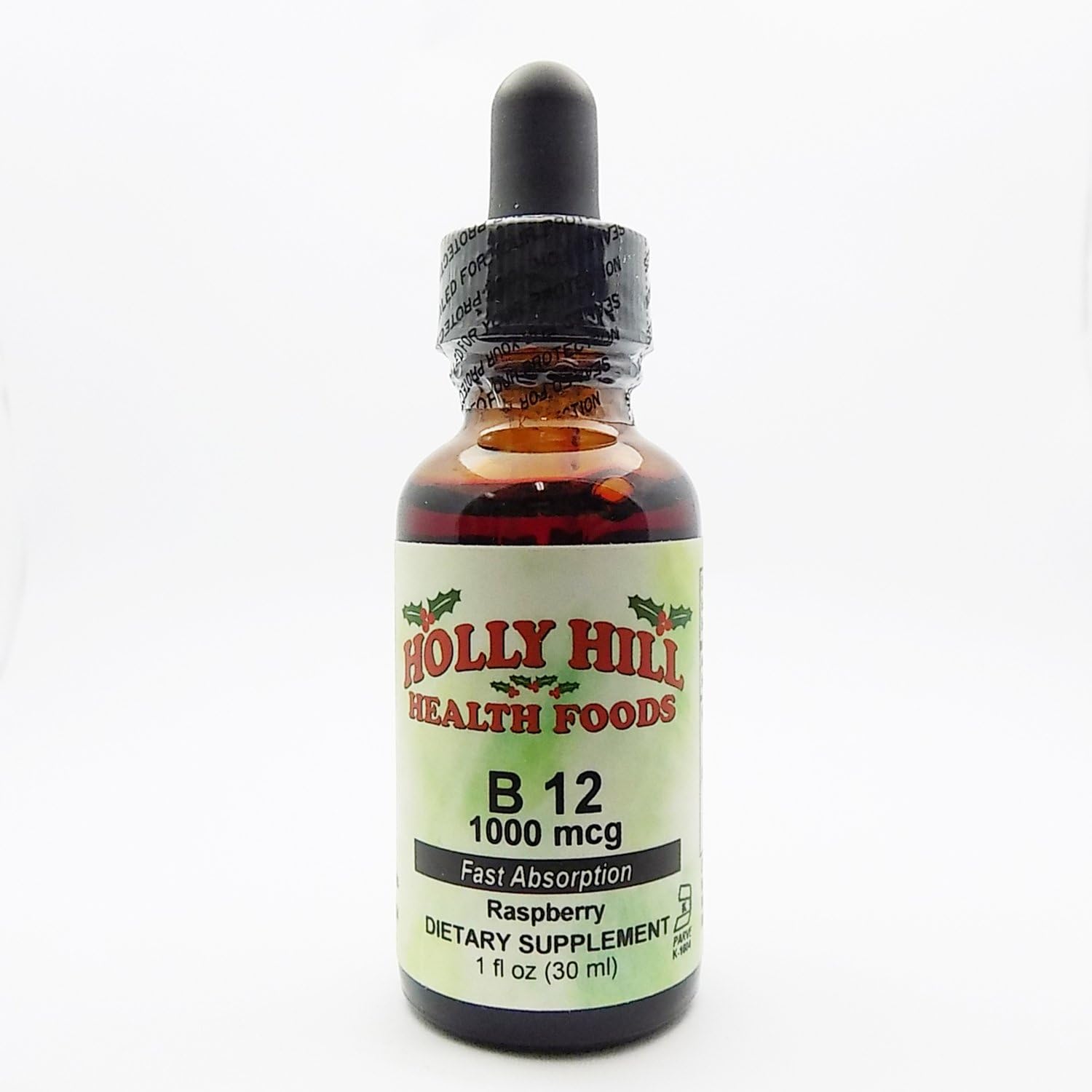 Holly Hill Health Foods - Vitamina B12 1000 mcg de Rápida Absorción - Spray de Frambuesa - 59 ml (2 oz)