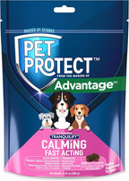 Pet Protect Tranquilify - Suplemento Calmante de Acción Rápida para Perros, Masticables Sabor Pollo (60 unidades)