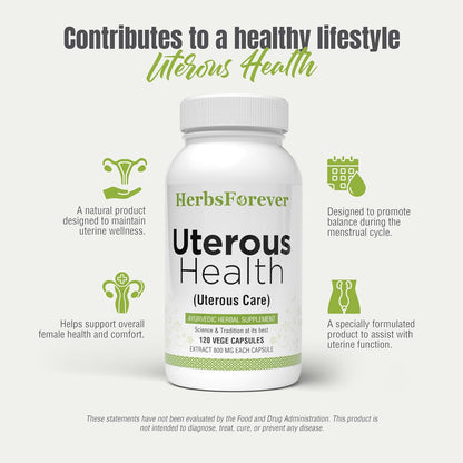 Herbsforever Uterous Health/Uterous Care – Extracto Concentrado de Hierbas para el Soporte Uterino, 120 Cápsulas Vegetales – Image 5