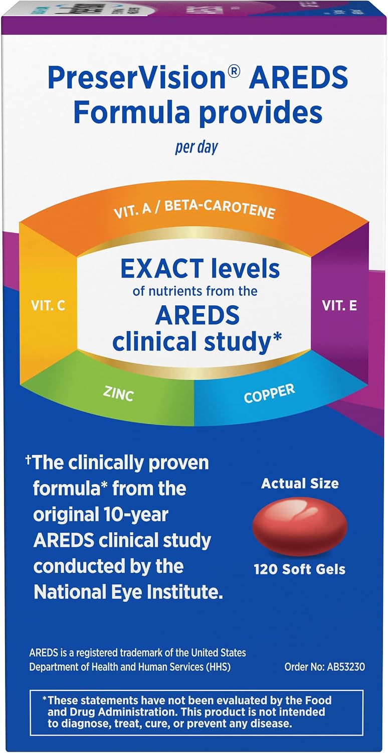 PreserVision AREDS Eye Vitamins, 120 Softgels
