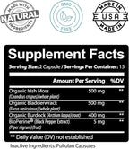 Kaya Naturals Sea Moss - Suplemento de Movilidad para Hombres y Mujeres, 30 Cápsulas