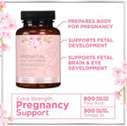 Vitaminas Prenatales con Ácido Fólico + Omega 3 DHA - 60 Cápsulas Blandas