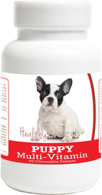 Healthy Breeds Multivitamínico para Cachorros French Bulldog - 60 Comprimidos