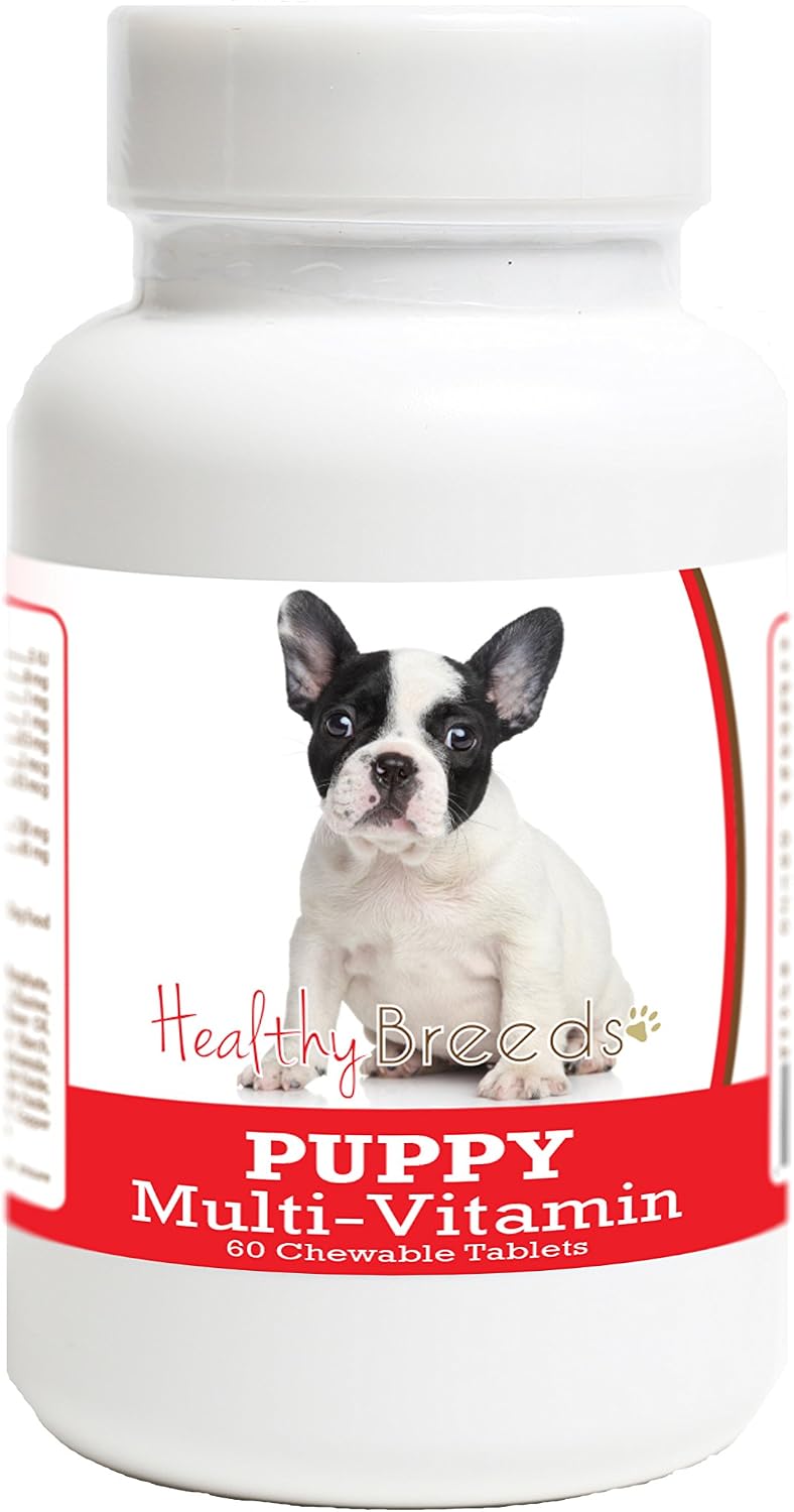 Healthy Breeds Multivitamínico para Cachorros French Bulldog - 60 Comprimidos