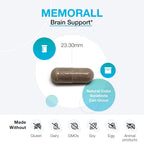 XYMOGEN MemorAll – Apoyo cerebral y memoria – Ginkgo Biloba, Bacopa y vitaminas B – 60 cápsulas