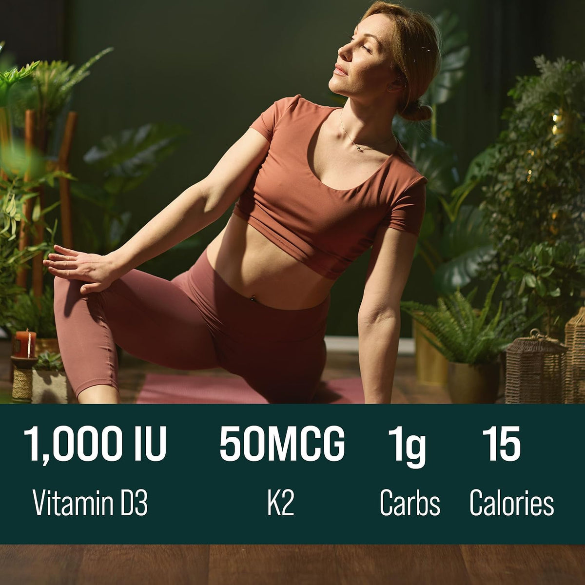 Natural Force Pure Vitamin D – Líquido D3 y K2 con MCT de Coco – 1,000 UI – Vegano – Sabor Naranja Crema – 473 ml – Image 4