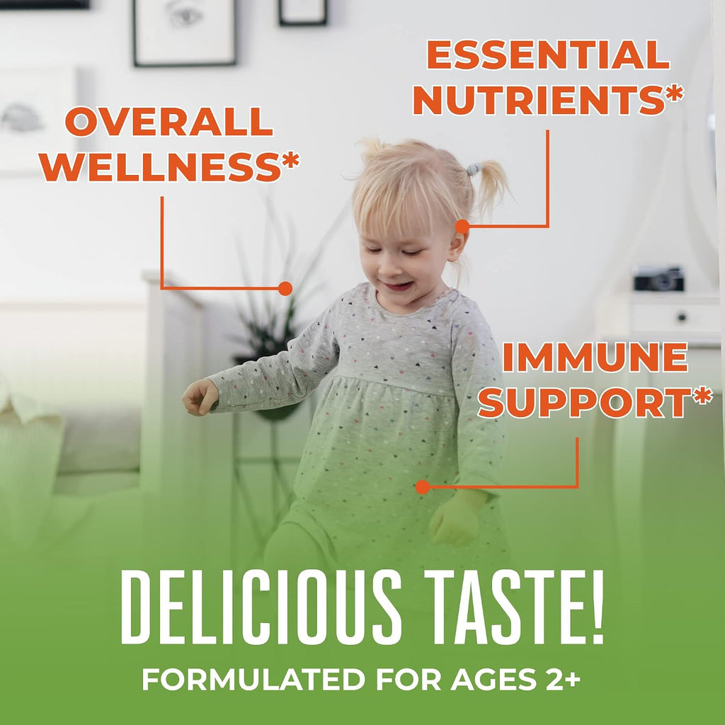 MARYRUTH'S Sugar Free Vitamin Gummies for Kids Age 2 | 2 Month Supply Multivitamin with Vitamin C, D3, Zinc | 1 Gummy Per Day | Toddler Vitamins | Sugar Free | Vegan | Non GMO | 60 Count
