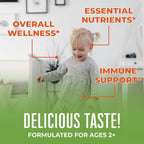 MARYRUTH'S Sugar Free Vitamin Gummies for Kids Age 2 | 2 Month Supply Multivitamin with Vitamin C, D3, Zinc | 1 Gummy Per Day | Toddler Vitamins | Sugar Free | Vegan | Non GMO | 60 Count