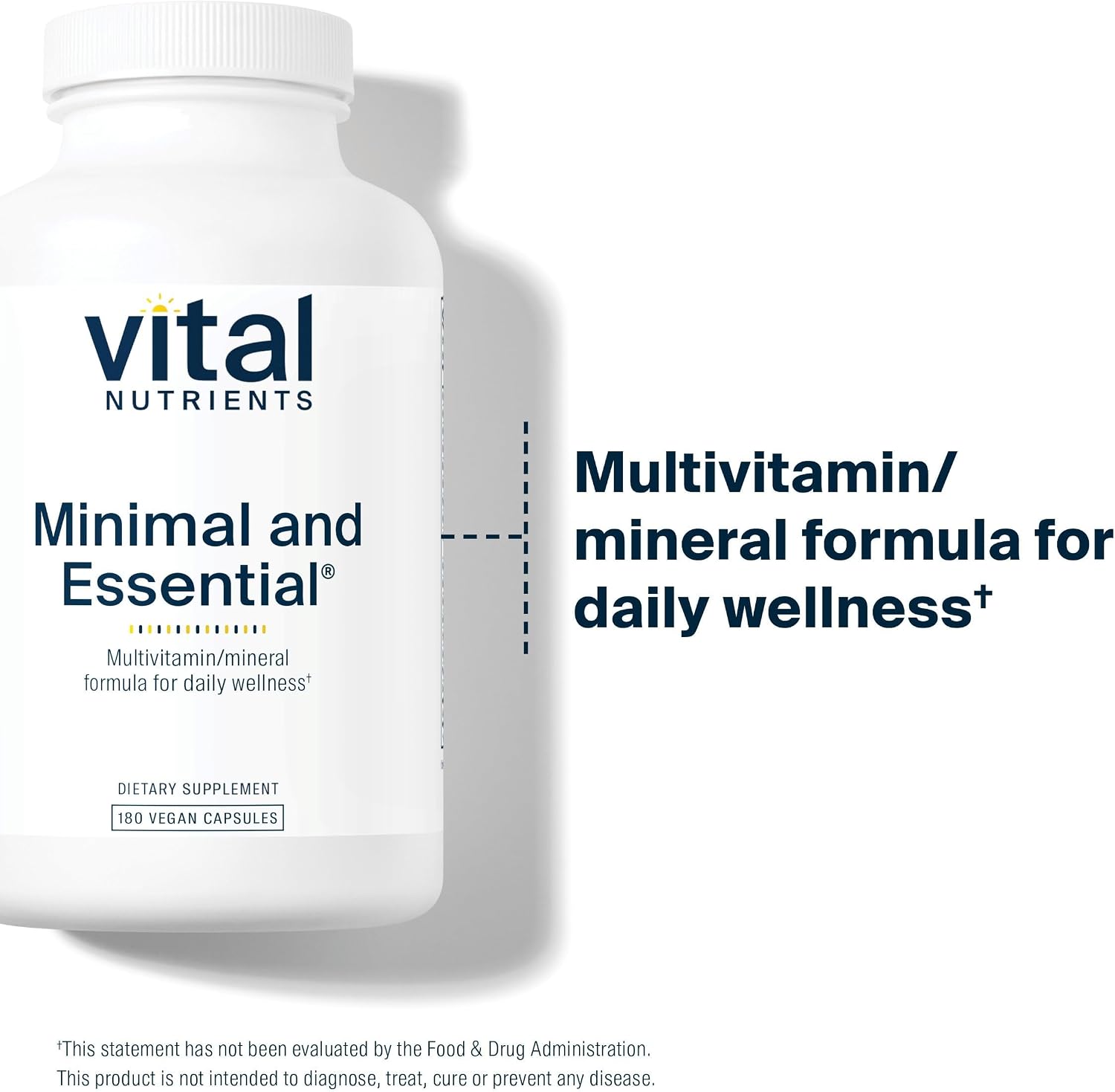Vital Nutrients Minimal and Essential Multivitamin, 180 Cápsulas