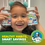 DR. MORITZ Pack de Gominolas Omega 3 (90 uds) y Multivitamínicas para Niños (60 uds) - Vegano, Sin OMG, Apoyo Diario