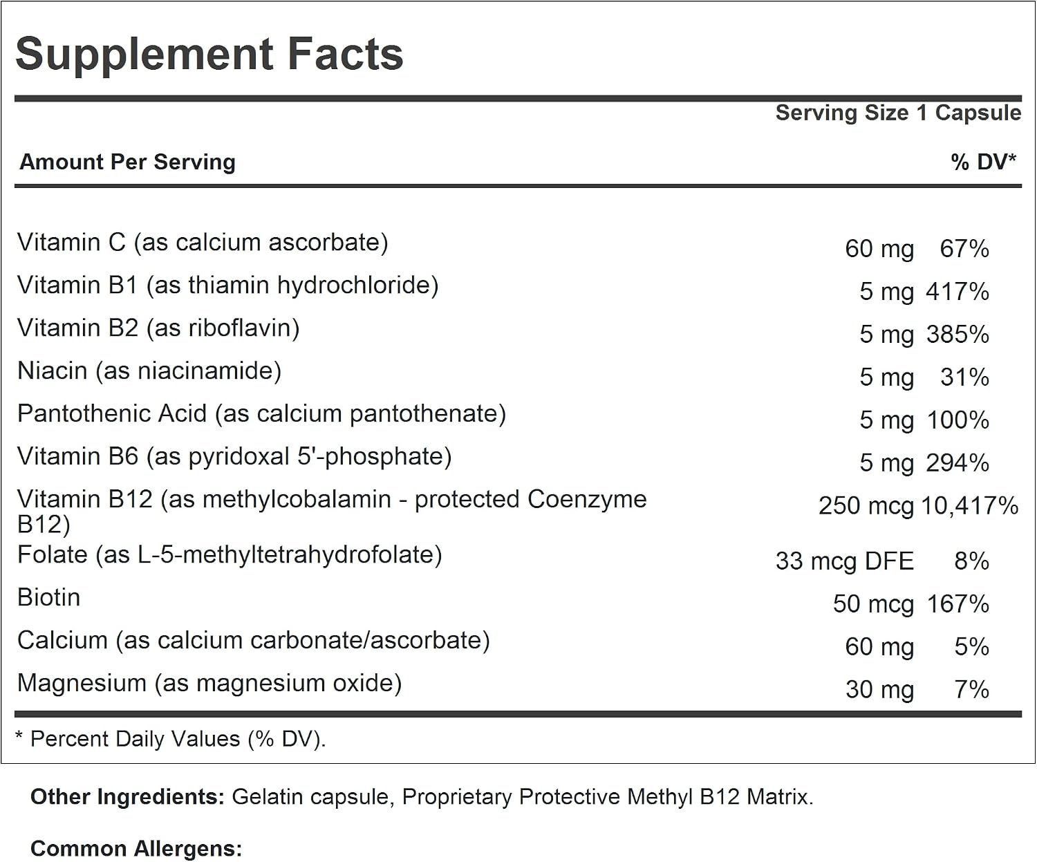 Vitamina B12 250 mcg Metilcobalamina Protegida - 360 Cápsulas
