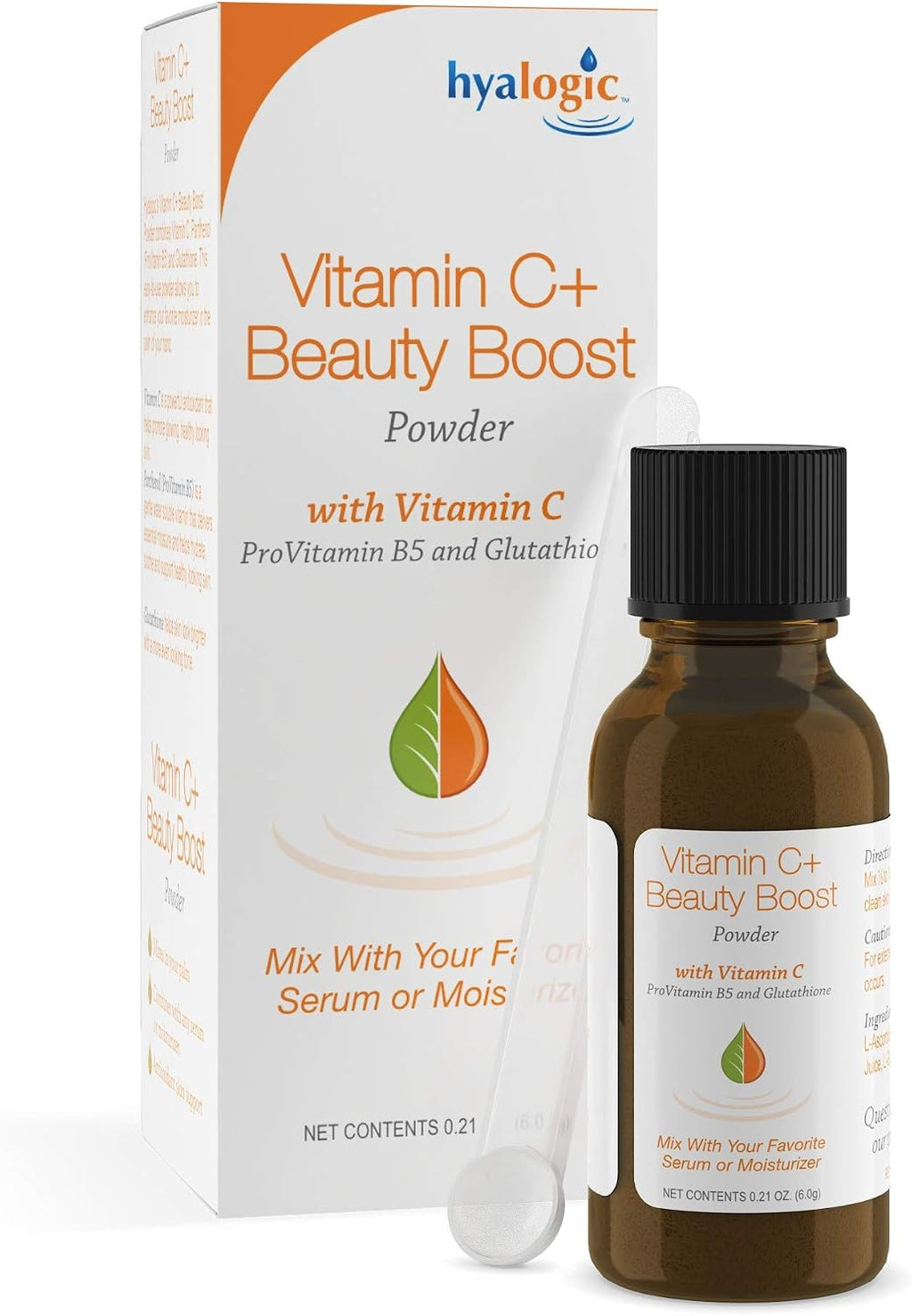 Hyalogic Vitamina C+ Polvo de Belleza - Polvo facial con vitamina C, 6 g