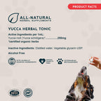 Yucca - Suplemento de Raíz de Yucca Orgánica para Articulaciones y Digestión en Perros y Gatos, Gotas Herbales Líquidas - 30 ml