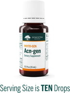 Genestra Brands Acn-gen - Suplemento Herbal de Olmo, Enebro y Romero (0.5 fl oz)